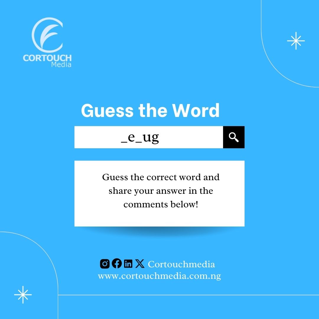 Happy Friday, everyone! It's time for our favorite game of the week—Guess the Word! This week's theme is Digital Skills. Can you guess the word from the clues below?

#CortouchMedia #GuessTheWord #FridayFun #DigitalSkills #TechChallenge #EngageAndLearn #TechTrivia #Debug