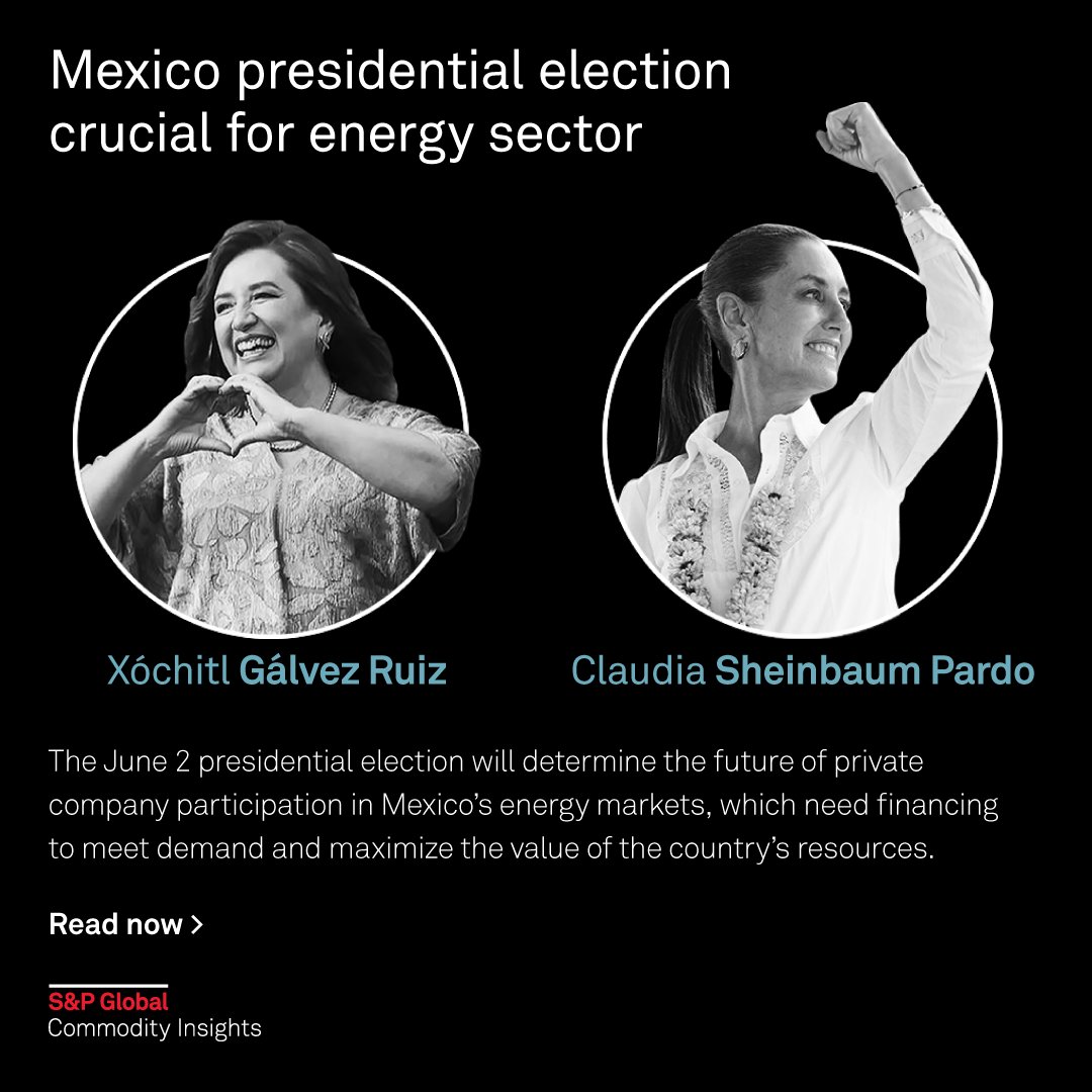 🗳️ #Mexico is voting for a new president on June 2 and in our new #Infographic we explore how the results may impact the #energy sector 🖥️ Full infographic: okt.to/lyBarc #oil #OOTT #naturalgas #elections