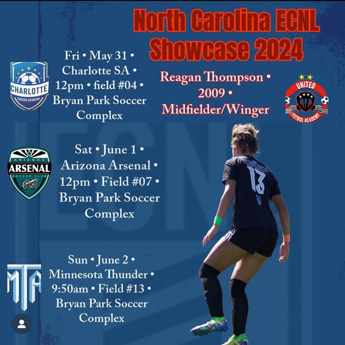 7ReaganThompson's tweet photo. @adamgodwin @austinosoccer @GatorsSoccer @ECNLgirls I hope to see you out there! https://t.co/r2GukQsker