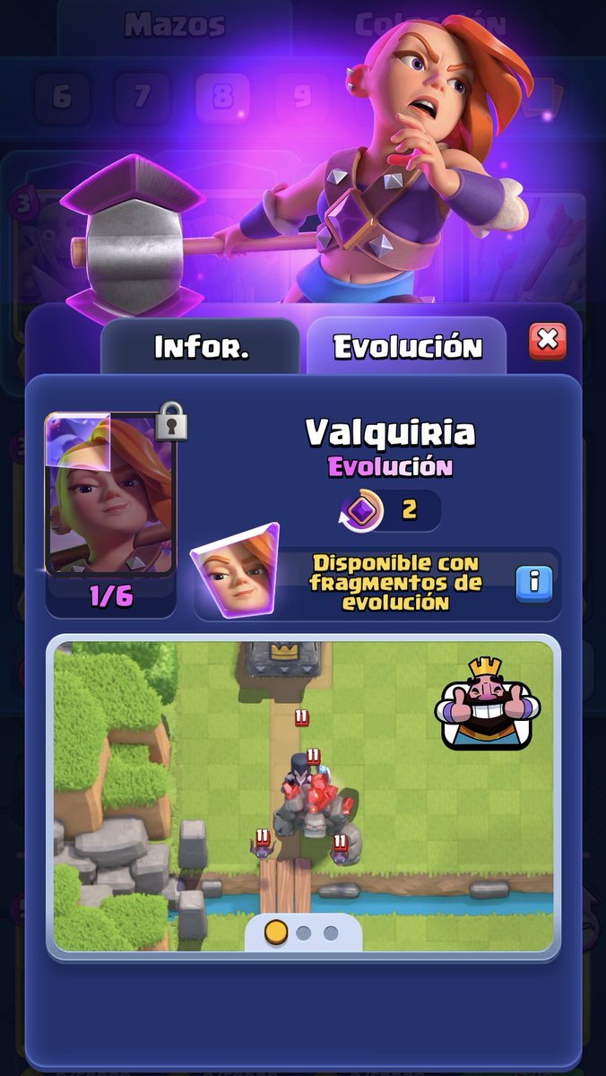 tonyhadd's tweet photo. Alguien sabe que pasa con la valquiria? Quiero evolucionarla (tengo 6 fragmentos) pero no aparecen las opciones de mejoramiento. @RevolAimar @Real_BaleGame @SHELBI_CLASH @BENIJU03 https://t.co/VfnghJQXjC