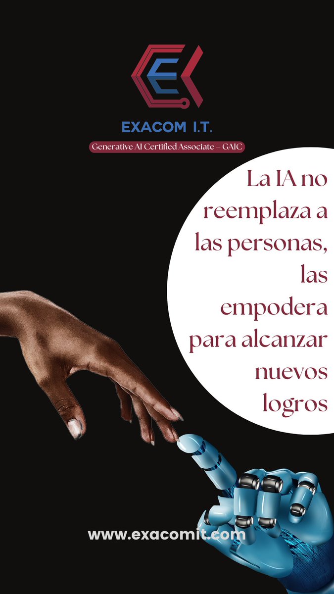 ExacomIT's tweet photo. Eleva tu Perfil Profesional 🚀

#ExcomIT #IA #CertificacionInternacional https://t.co/6ZJUjKCLHS