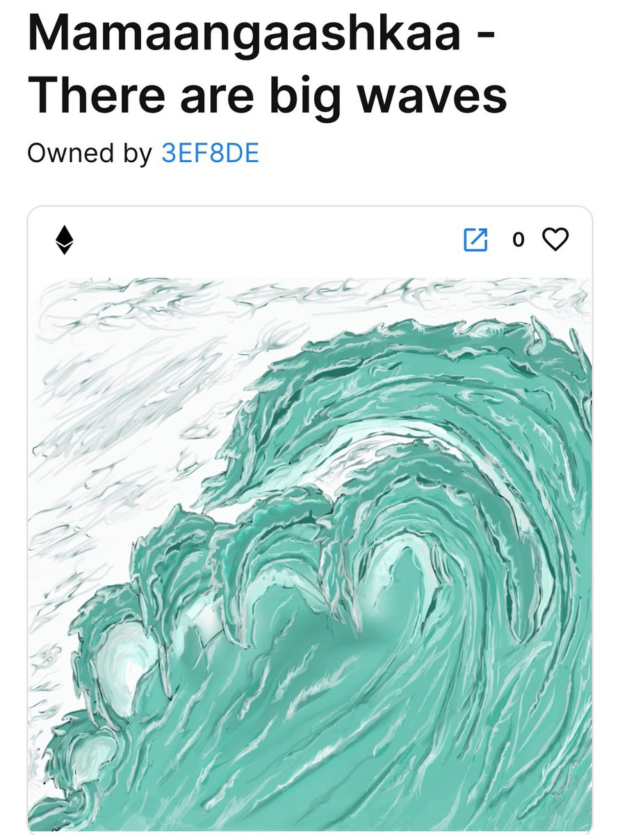Miigwetch  @OneLoveArtDAO @thehugxyz @quixotish
@ChristiesDigArt 

Just sent over my art for the @StJude charity auction from @consensus2024 

Make waves in all you do… 💕🌊

#ThisNFTSavesLives