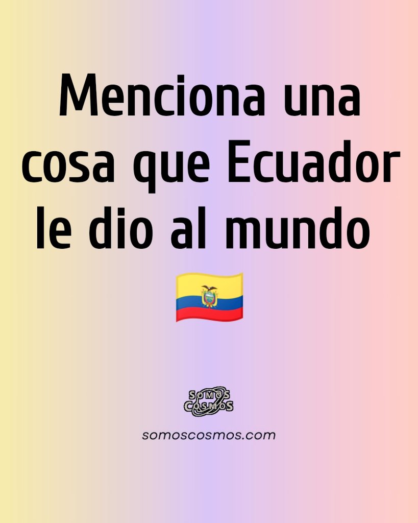 Ecuador 🇪🇨🤔