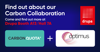 OptimusMIS's tweet photo. 🌟 We're thrilled to announce our latest collaboration with @CarbonQuota @drupa 

This integration provides @OptimusMIS users detailed carbon footprints that covers everything from substrates and production to consumables, transport, and end-of-life considerations. https://t.co/lCKr3vStnn