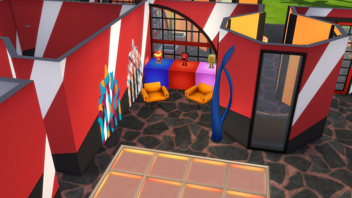 Nightclub WIP 🥰
Finally, I am able to build in the sims again. I am building a nightclub for the shell challenge by <a href="/f_pippaccio/">pippaccio🤍</a>. It had to be colourful, so I went all out. Sooo out of my comfort zone, but why not? 😂
#Thesims4