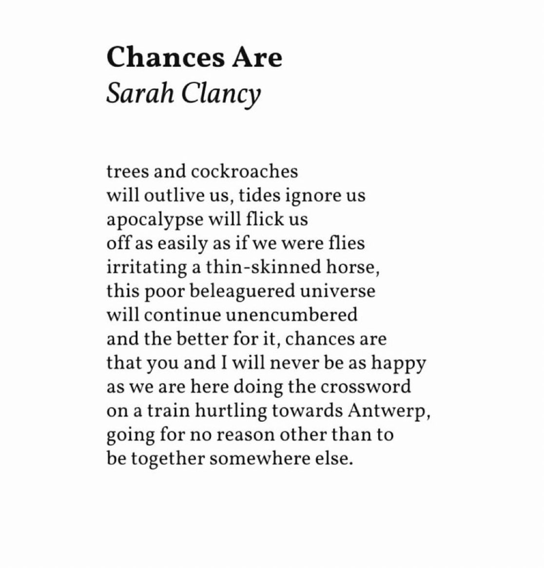 Sarah Clancy: