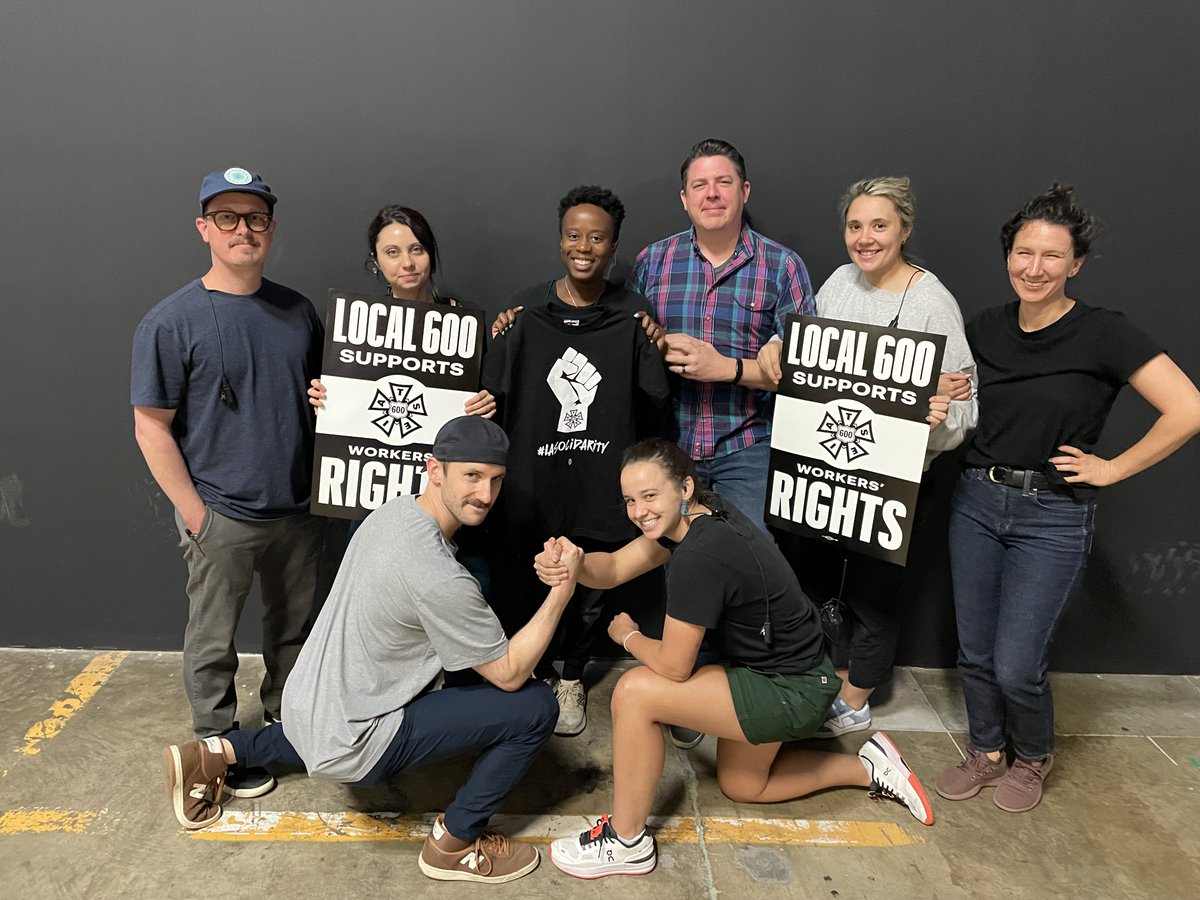 The Atlanta-based crew of “Found” stands together in #IASolidarity. Tomorrow is #OneFightFriday. Post a selfie or crew solidarity pic on social using the hashtag #OneFightFriday and tag @icglocal600 and @iatse. #ManyCraftsOneFight #1u