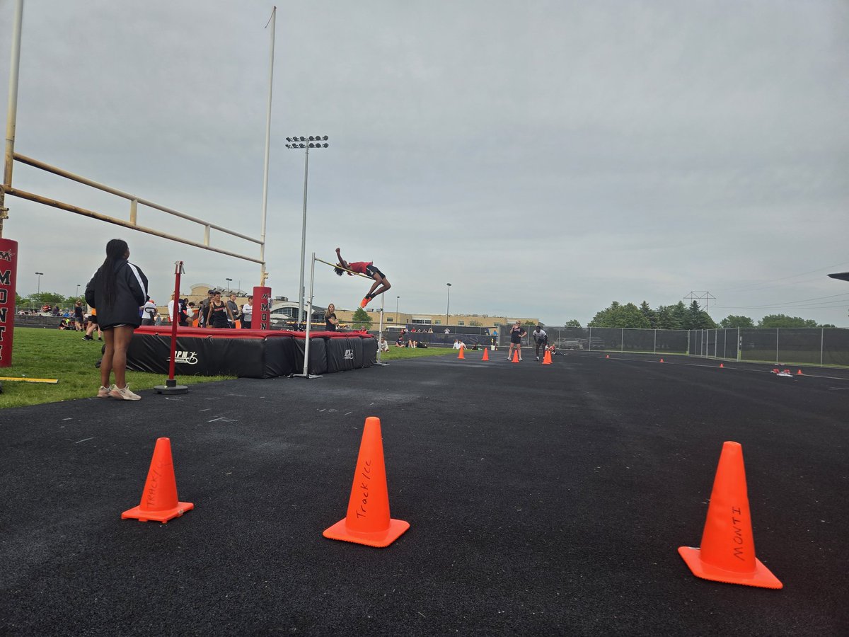 SCHOOL RECORD ALERT!   Tavi not only advances to state in HJ but ties the school record! Great job Tavi!!