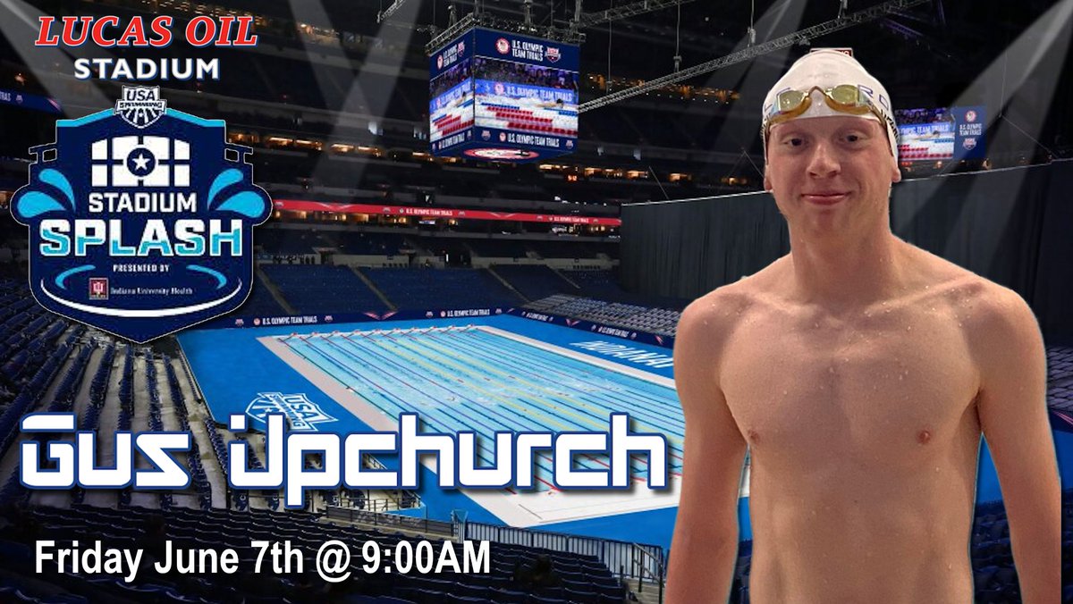 Congrats to Gus Upchurch, who has qualified for Stadium Splash. He has qualified in the 100 Meter Backstroke and the 400 Meter Freestyle. He will be swimming Friday June 7th.   He will be a part of the first group to ever swim in an NFL stadium! #EHRoyalPride