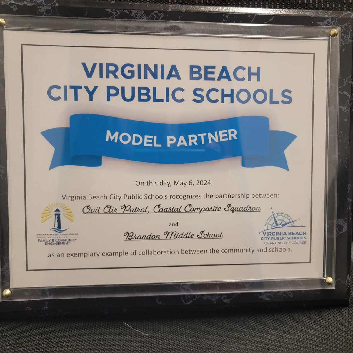 Jennifer Baxter (@j3baxter) on Twitter photo ❤️ representing <a href="/ChargersBMS/">Brandon Middle School</a> with Captain Baxter from @CoastalSquadron for our Model Partnership Award! It's been an amazing first year for our Aerospace Club &More. Thank you <a href="/VBFACE1/">VBFACE</a>. <a href="/BrandonChargers/">Brandon Chargers⚡️</a> <a href="/CivilAirPatrol/">Civil Air Patrol 🛩️</a> <a href="/vbschools/">VBSchools</a> ❤️ representing <a href="/ChargersBMS/">Brandon Middle School</a> with Captain Baxter from @CoastalSquadron for our Model Partnership Award! It's been an amazing first year for our Aerospace Club &More. Thank you <a href="/VBFACE1/">VBFACE</a>. <a href="/BrandonChargers/">Brandon Chargers⚡️</a> <a href="/CivilAirPatrol/">Civil Air Patrol 🛩️</a> <a href="/vbschools/">VBSchools</a>