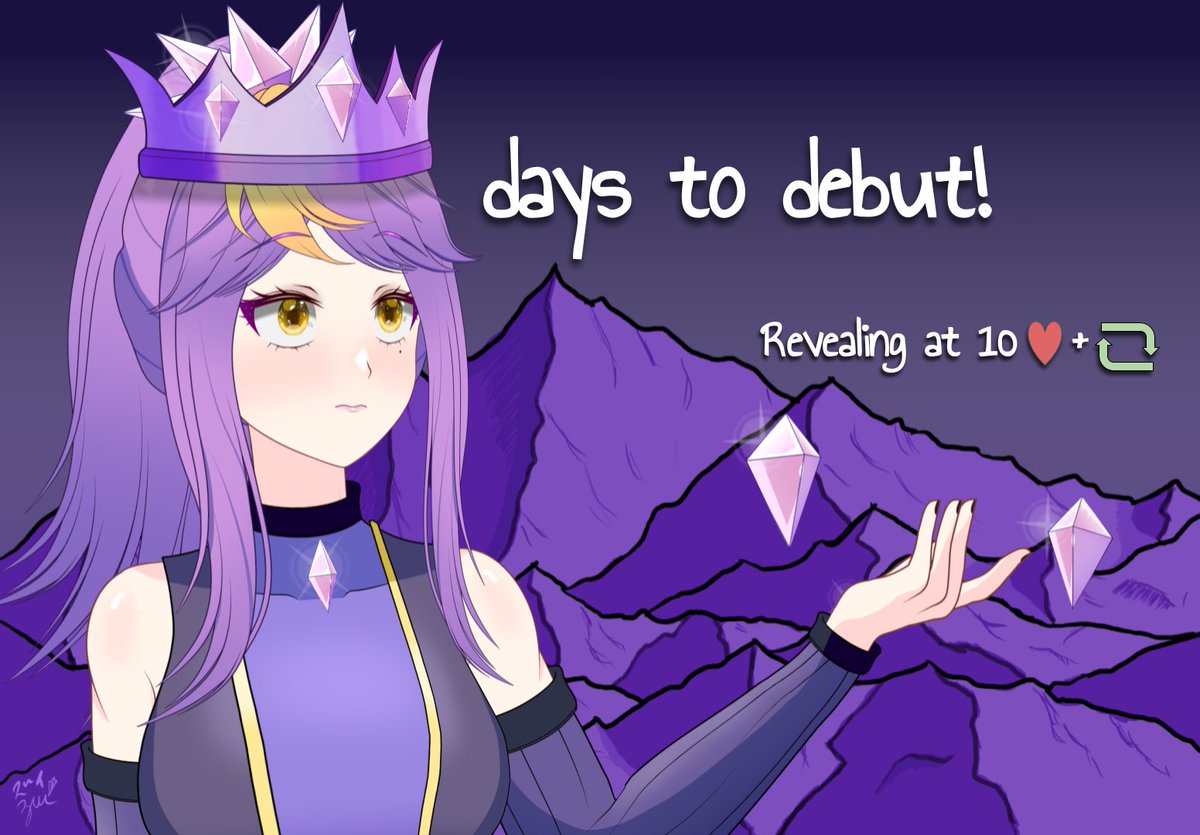 🌋It's time. I'm finally announcing my debut!
But exactly when will it be? It seems that I'm blocking the countdown...

RTs are really appreciated 💜

#Vtuber #ENVtuber #Vtuberdebut