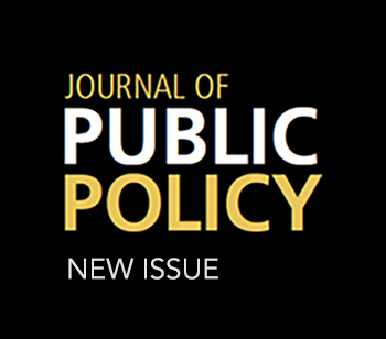 NEW ISSUE from @JPublicPolicy - Journal of Public Policy - Volume 44 - Issue 2 - June 2024 - cup.org/3Vl3qAc