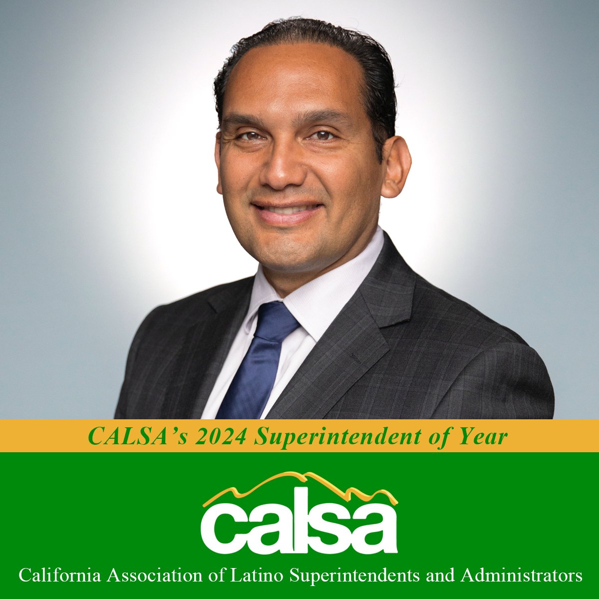 Huge congratulations to our #RivCo Superintendent of Schools, Dr. Edwin Gomez, selected as the CALSA-CA Assoc. of Latino Superintendents & Administrators 2024 Superintendent of Year! He will be receive the 'Honoring Our Own Award' @CALSAfamilia Summer Institute Gala on June 28th.