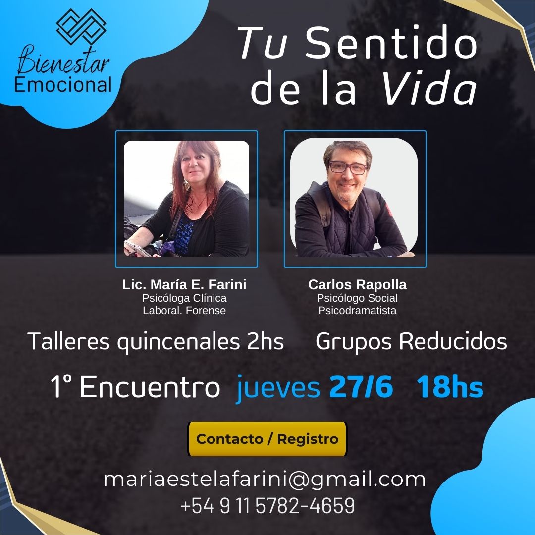PsicoLuzRadio's tweet photo. Espacio #BienestarEmocional presenta el Taller #TuSentidodelaVida 
¡¡¡Los esperamos!!! https://t.co/QakvHifg5g