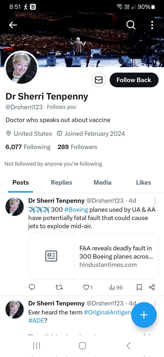 This person is pretending to be the wonderful Dr Sherri Tenpenny. I have reported this.