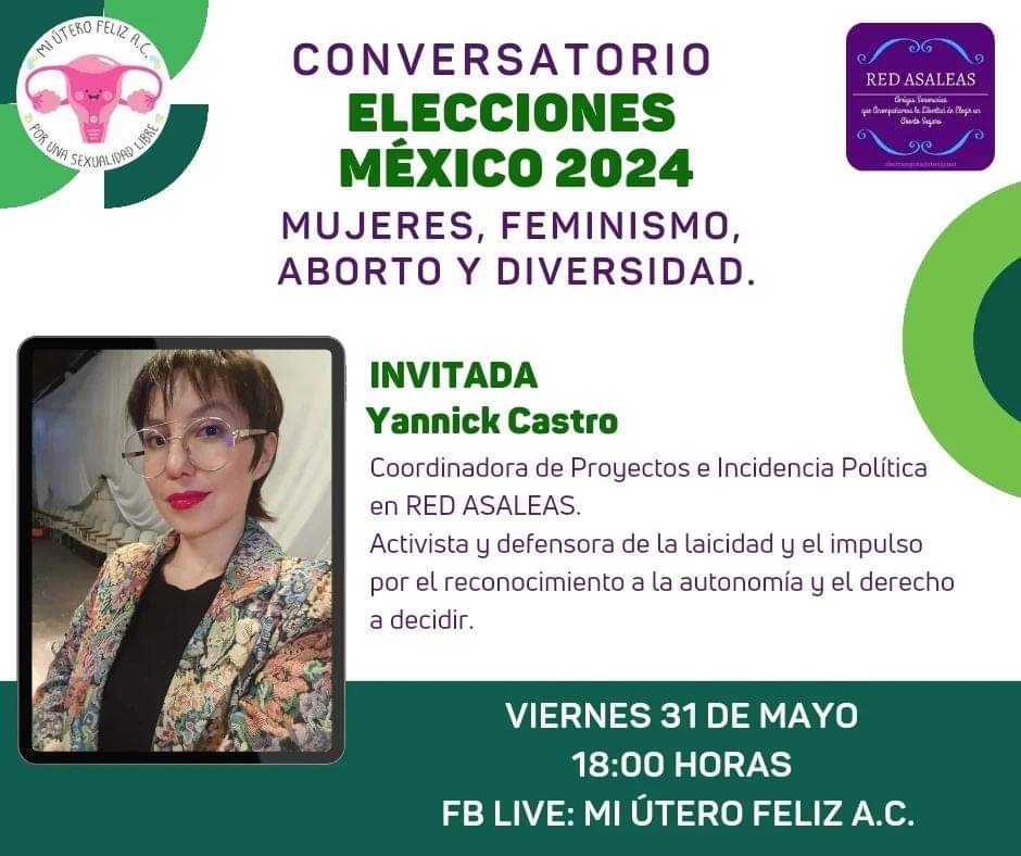 ¡Ya es mañana! Las esperamos en el FB de Mi Útero Feliz 💚💜