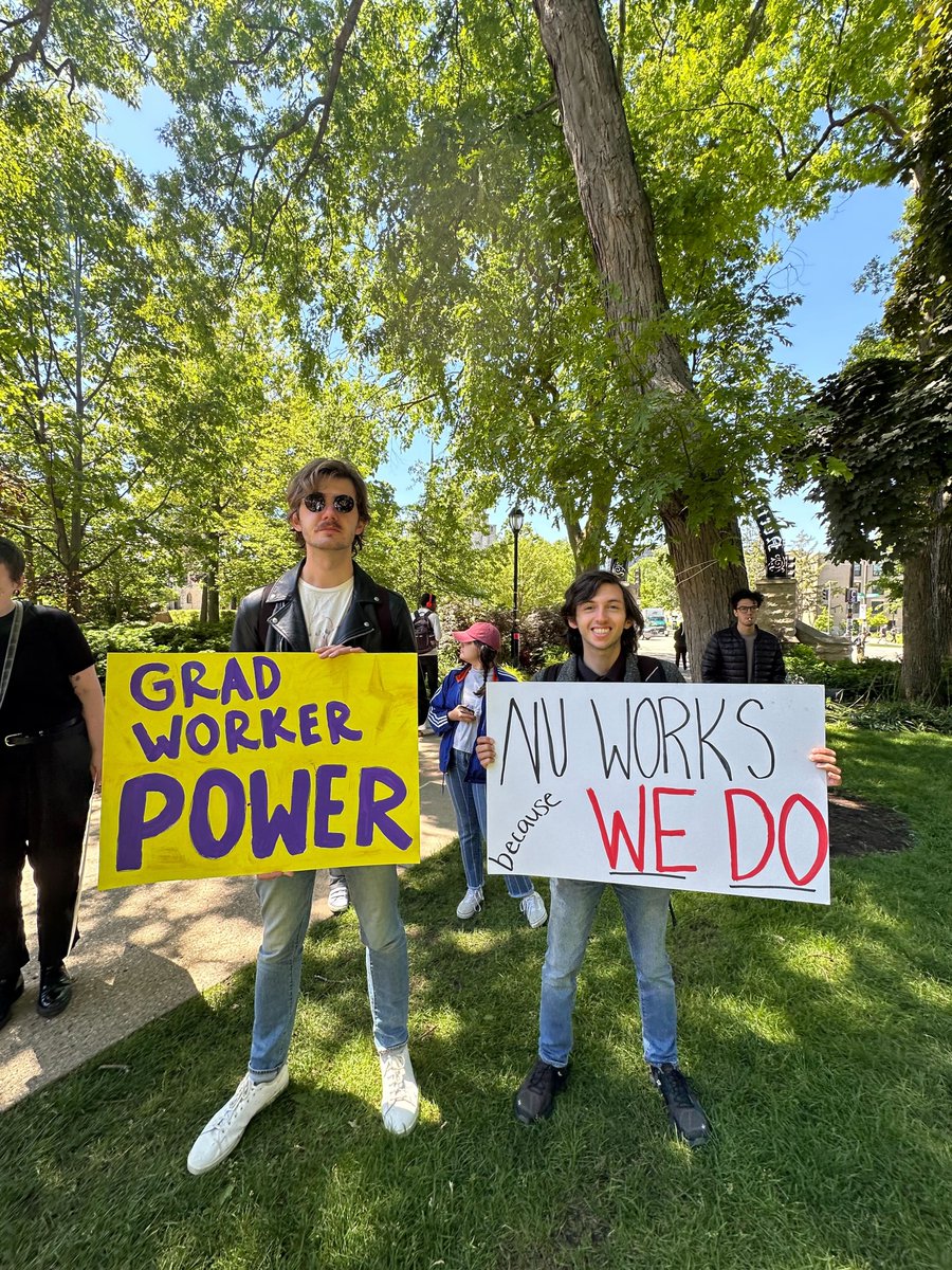 NorthwesternGW's tweet photo. More amazing signs from yesterday's March for Fair Funding! #NUPayYourWorkers #MarchForFairFunding #unionpower https://t.co/0rGVUE8yNz