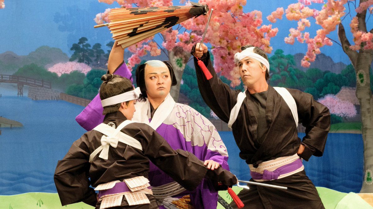 UHM_CJS's tweet photo. Dr. Julie Iezzi directed a stellar production of The Maiden Benten and the Bandits of the White Waves at UH Mānoa @KennedyTheatre, marking 100 years of English-language kabuki. Next: sold-out shows in Japan on June 1 &amp; 2!

Photo Credit: Josh Barnes

https://t.co/DOmxKGYo7B https://t.co/v5pQ6n8rLQ