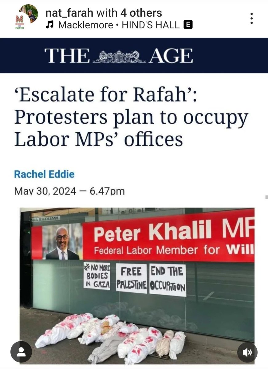 Another action this morning in Naarm as part of the National Day of action at Labor MP's offices.