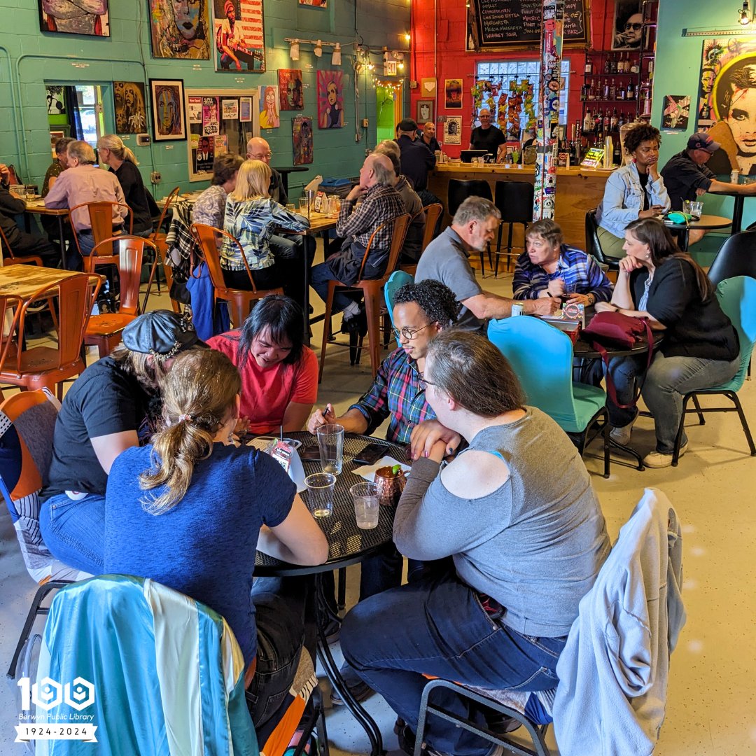 BerwynLibraryIL's tweet image. Let's rewind and reminisce on some of the fun trivia nights we've had at the Outtaspace! Don't forget our next one is on Tuesday at 6:30 PM. Grab your friends and family and join us for a great time- no registration required! #TBT #BPLibrary #WhyBerwyn