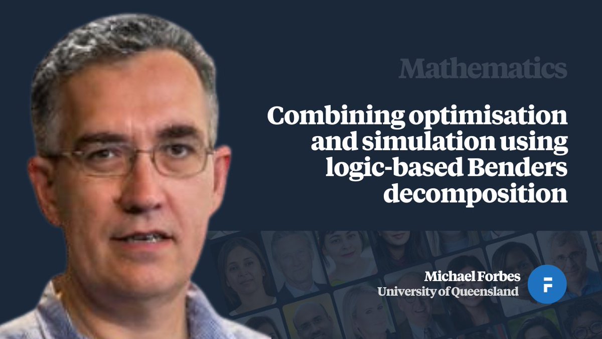 FacultiNet's tweet image. Michael Forbes @UQ_News @UQPhilosophy explains how Operations Research practitioners are using a new approach to integrate simulation into optimization models, simplifying the modeling of complex functions. ➡️ faculti.net/combining-opti… #IntegerProgramming #Logicbased #Simulation