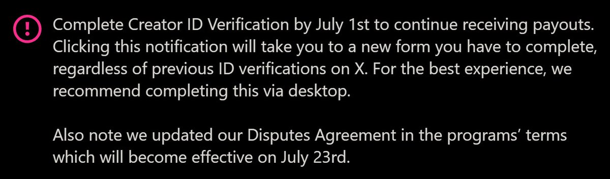 O X agora para tu receber a monetização está pedindo que você mostre o rosto e ID para verificação. Inclusive o sistema está sobrecarregado e nem dá para tentar. Tá ok