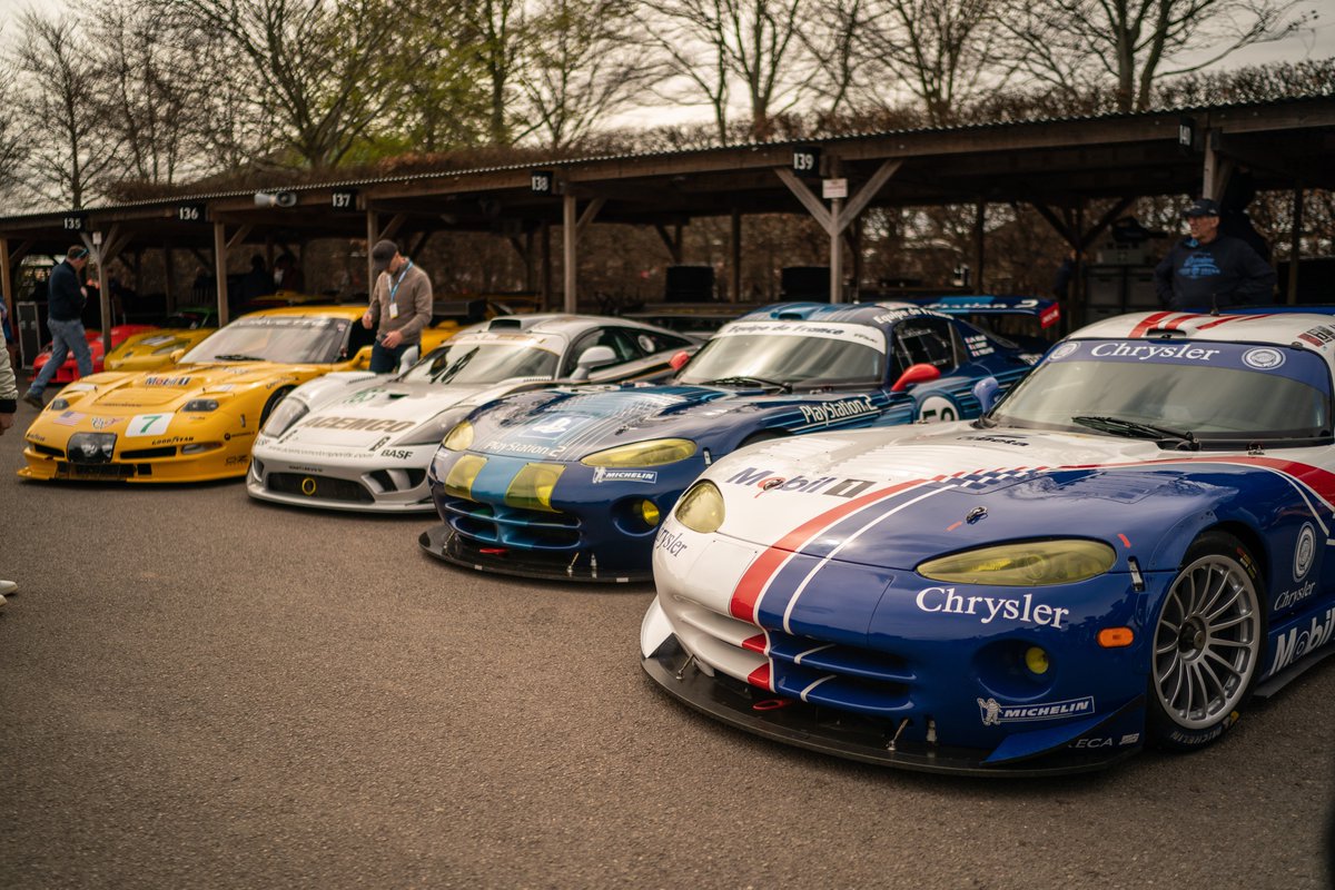 GoodwoodRRC's tweet photo. American #GT1 legends! Which one gets your vote as the greatest of all time? #81MM #Corvette #Saleen #Dodge https://t.co/6qfGeJ9J8L