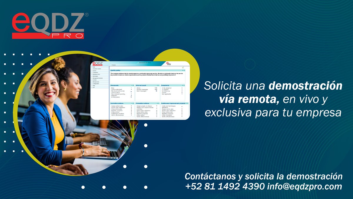 eQDZPRO's tweet image. Solicita una demostración en línea y descubre porqué es la herramienta que los líderes de la industría eligen y   recomiendan
✨Todas nuestras demostraciones son remotas, en vivo, y exclusivas para tu empresa bit.ly/3FqZwNf
 
#iso9001 #gestiondecalidad #controldocumental