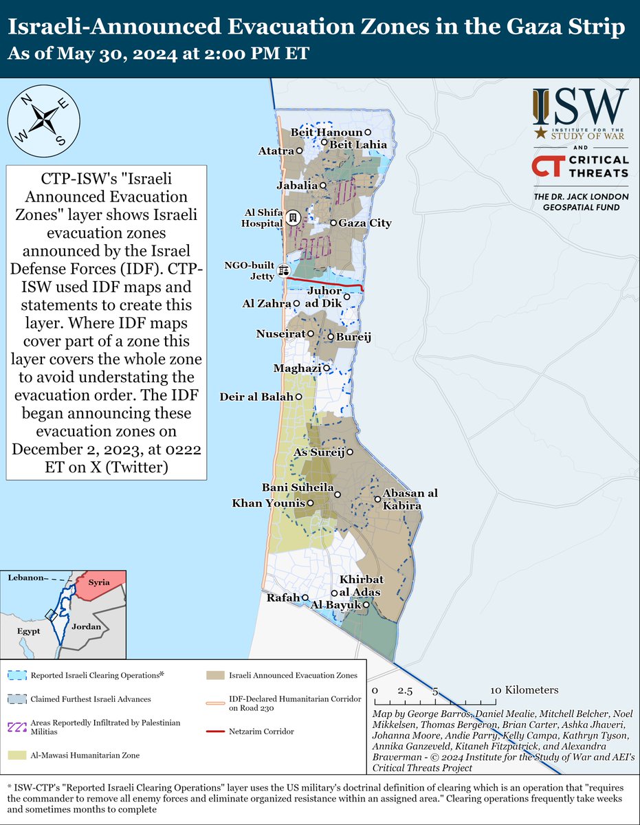 NEW | Israel reportedly withdrew some IDF units from Jabalia in the northern Gaza Strip. Hamas will almost certainly try to exploit these withdrawals to continue reconstituting its forces. 1/5