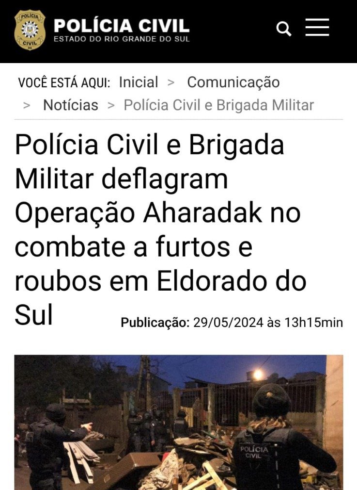 Ladrōes: A
Polícia: Tudo é Lefeu.