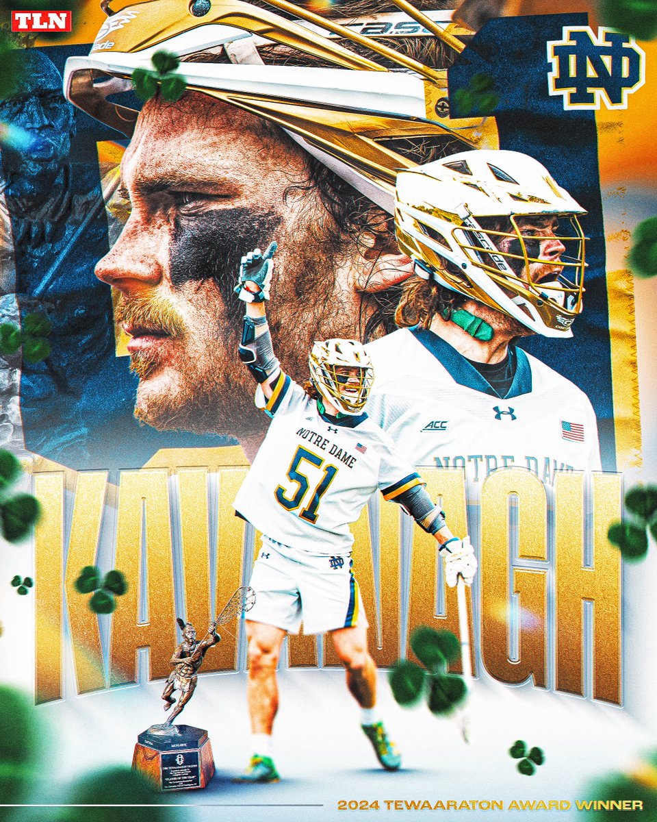 TLN 🥍 (@lacrossenetwork) on Twitter photo PAT KAVANAGH TAKES THE TEWAARATON 🚨🚨
The third time's the charm for Kavanagh, as the <a href="/NDlacrosse/">Notre Dame Lacrosse</a> star finally claims college lacrosse's most prestigious award in his third year as a <a href="/Tewaaraton/">Tewaaraton Award</a> finalist 👏 PAT KAVANAGH TAKES THE TEWAARATON 🚨🚨
The third time's the charm for Kavanagh, as the <a href="/NDlacrosse/">Notre Dame Lacrosse</a> star finally claims college lacrosse's most prestigious award in his third year as a <a href="/Tewaaraton/">Tewaaraton Award</a> finalist 👏