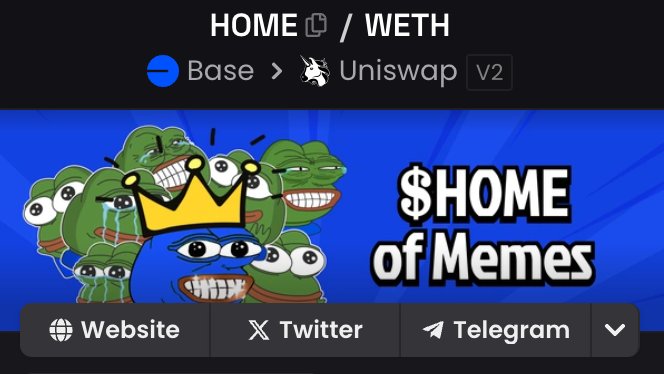 HomeonBase's tweet photo. $HOME Dexscreener profile is now updated. 

No more stealth mode, get ready for imminent exposure and huge marketing. https://t.co/VGc9ccIpBf