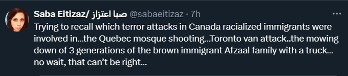 I mentioned the Air India bombing, Ahmed Ressam and the Toronto 18 and she blocked me. https://t.co/