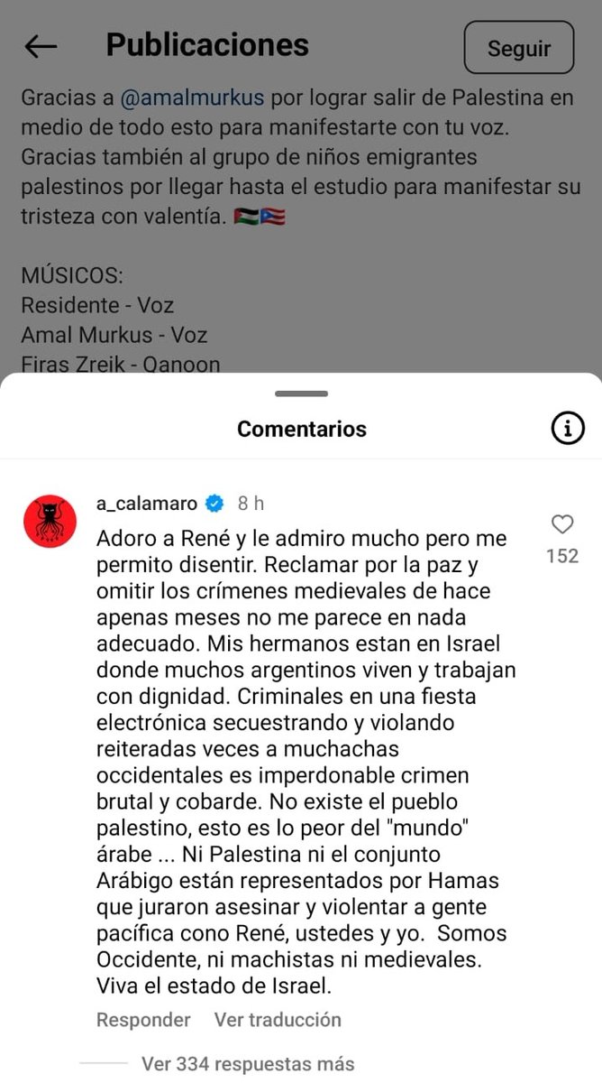 Aplauso, medalla y beso para Andrés Calamaro y su gran respuesta, evidenciando la hipocresía de @Residente