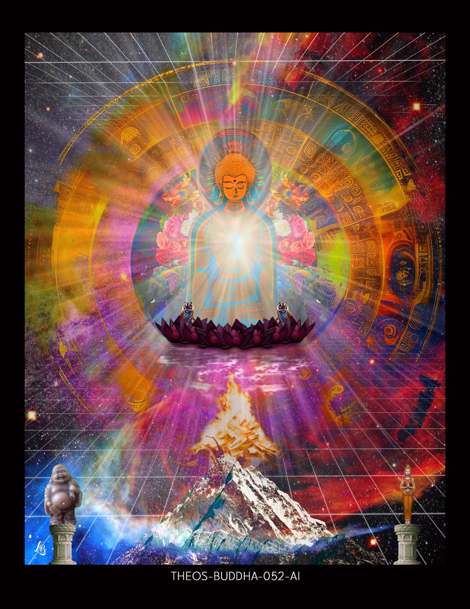 TheosNFT's tweet photo. THEOS COLLECTION
Art as a Gateway to the Divine.
1OO Original &amp; Unique Crypto Artworks.

Theos-Buddha-052-AI
3800 x 4800 px at 300 DPI

Link:
https://t.co/OsJIM37l36

#TheosCollection #TheosNFT #Buddha #Buddhism #wheeloflife #Bodhisattva #SacredArt #NFT #God  #DigitalRenaissance https://t.co/2sN6WuOUQE