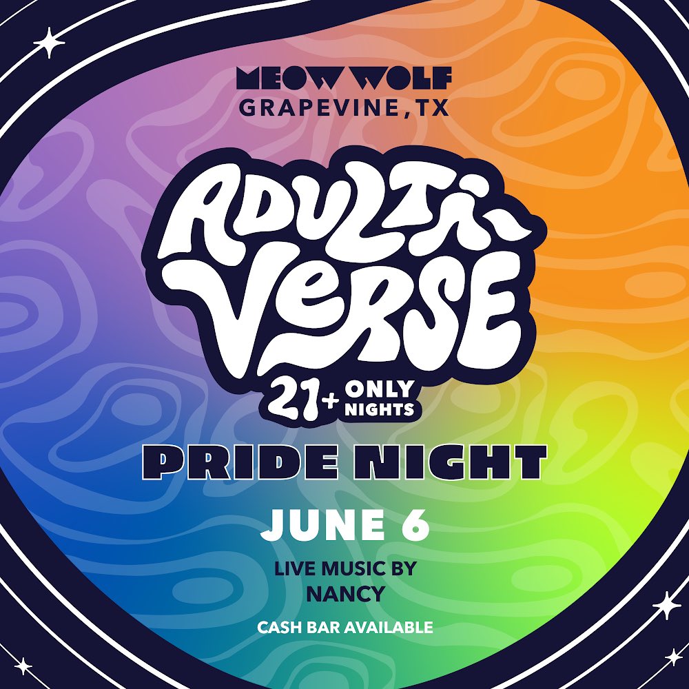 DJing for <a href="/MeowWolf/">Meow Wolf</a> pride month next week June 6th, 7:00-9:30pm, get your tickets now over at <a href="/MeowWolfGvine/">Meow Wolf Grapevine</a>