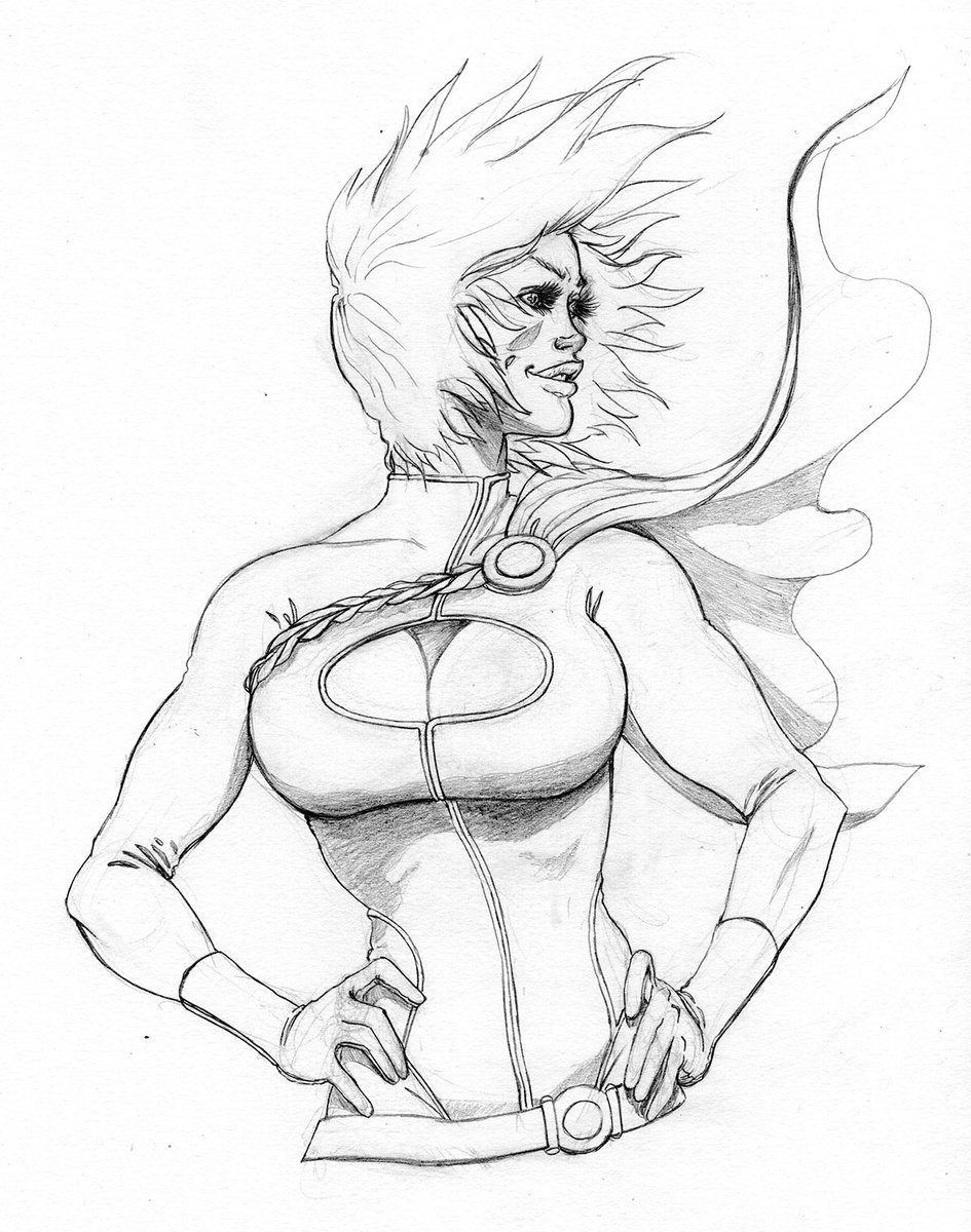 #Powergirl pencils to end off the night.