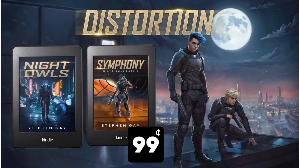 Distortion Night Owls 5 is landing on June 1st! 

Now is a great time to dive into the Night Owls series with Night Owls and Symphony Night Owls 2—each 99 cents. a.co/d/9f3AH3y

#scifibooks #bookstagram #booklover #bookaddict #mustreadbooks #scifiauthor #readingscifi