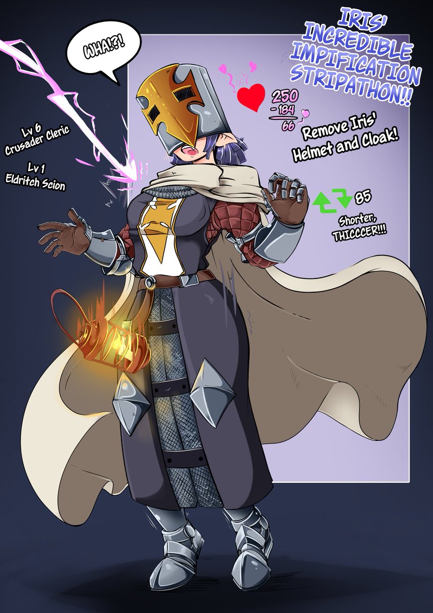 Little_B0t's tweet photo. Part 2 of Iris's Stripping impification oxo hit me wif some Likes❤️ 'n Retweets🔁 to further impify her! for now I sleep.

#Shortstack #TFart #NSFWart https://t.co/g2Zfx6MRdW