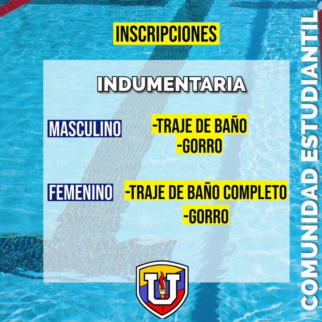 ddeportesucv's tweet image. ¡Disciplinas Acuáticas UCV dan inicio el próximo 18/06/2024! 🏊🏻♀️🤽🏻♀️
Recuerda descargar la planilla que se encuentra en el enlace de nuestro perfil de Instagram.