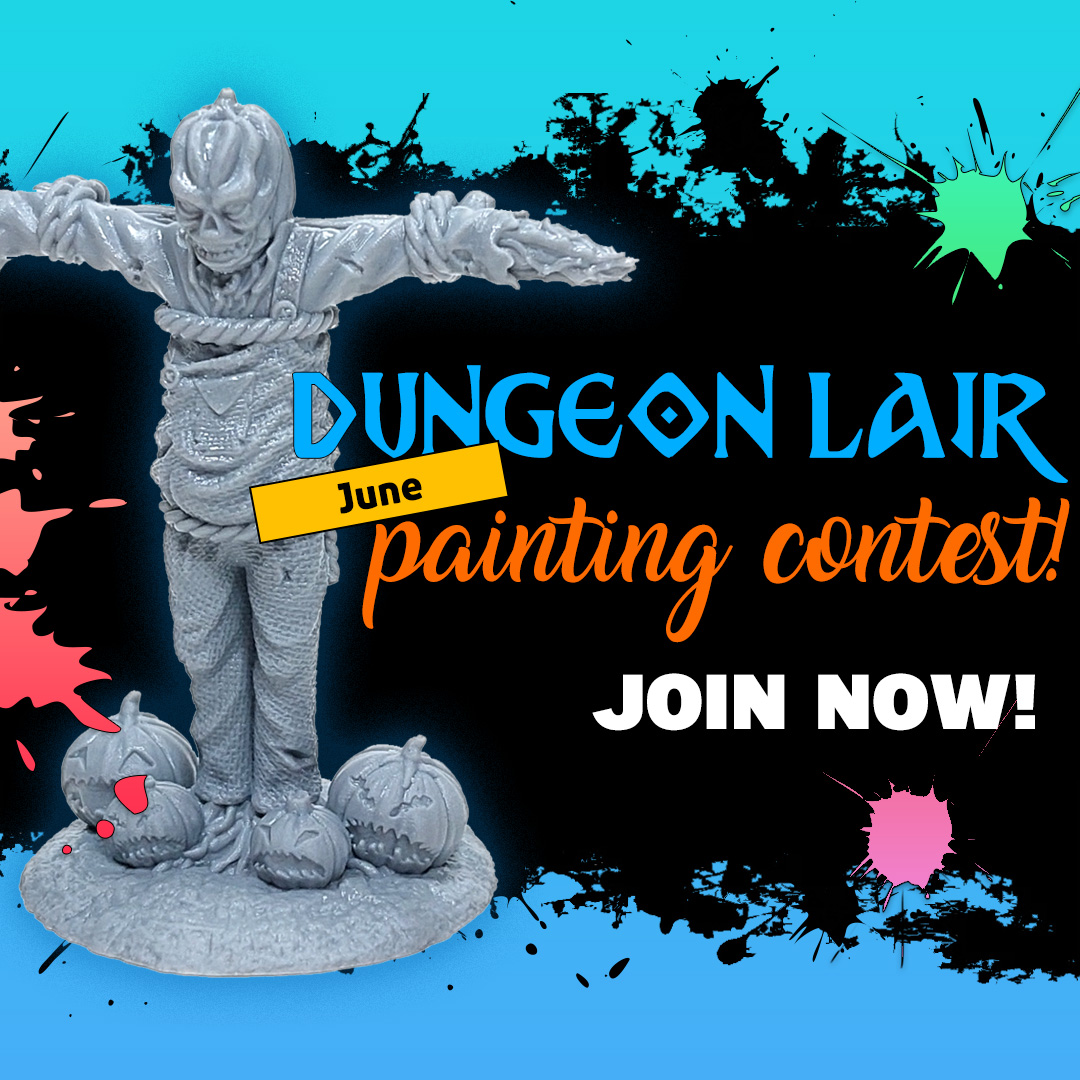 DungeonLair's tweet photo. Register for June's Painting Contest Now!
No purchase necessary, we send you the mini. This month's mini will be the Scarecrow. Click the link below to complete the entry form...

https://t.co/lmcz4SHkmY https://t.co/vl3nfiu78y