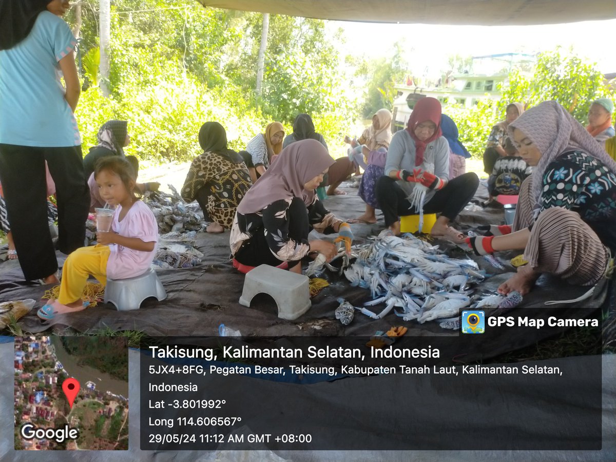 lasriyantoplh's tweet photo. Rabu(29/05/2024) Lasriyanto,S.Pi
Pendampingan di KUB Kuda Laut, Di Desa Pagatan Besar, Kec. Takisung , Panin Kepiting Rajungan Tangkapan Nelayan  2000kg, dengan Harga Rp 33000/Kg #GiatLuhkanSatminkalBwi #TnhLaut #Panen
@bppp_banyuwangi 
@puslatluhkp
@Luhlapor
@TuguDian https://t.co/kOLpjNzd2B