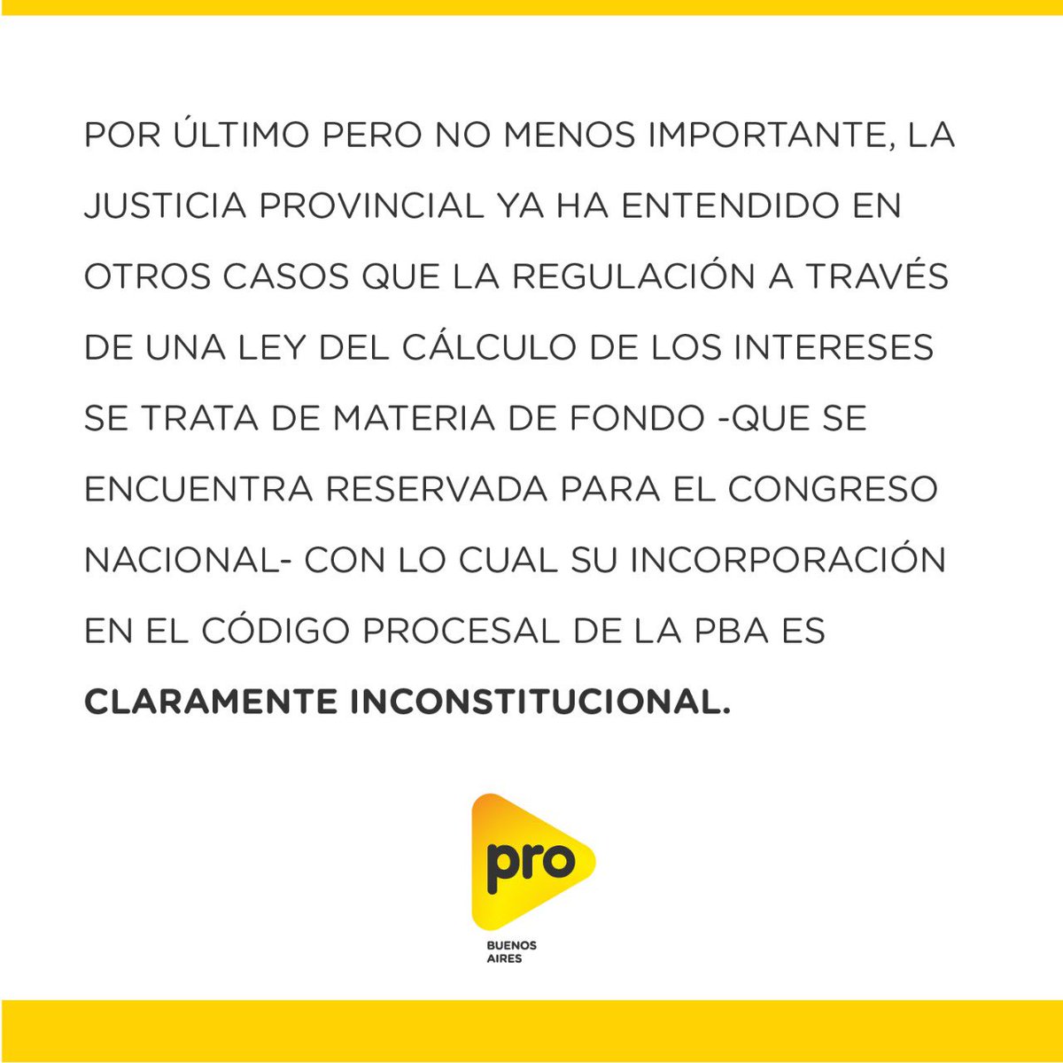 El voto del PRO será negativo frente al proyecto de Ley que busca multiplicar los intereses en sentencias por despidos, imposibilitando la nueva contratación de empleados.