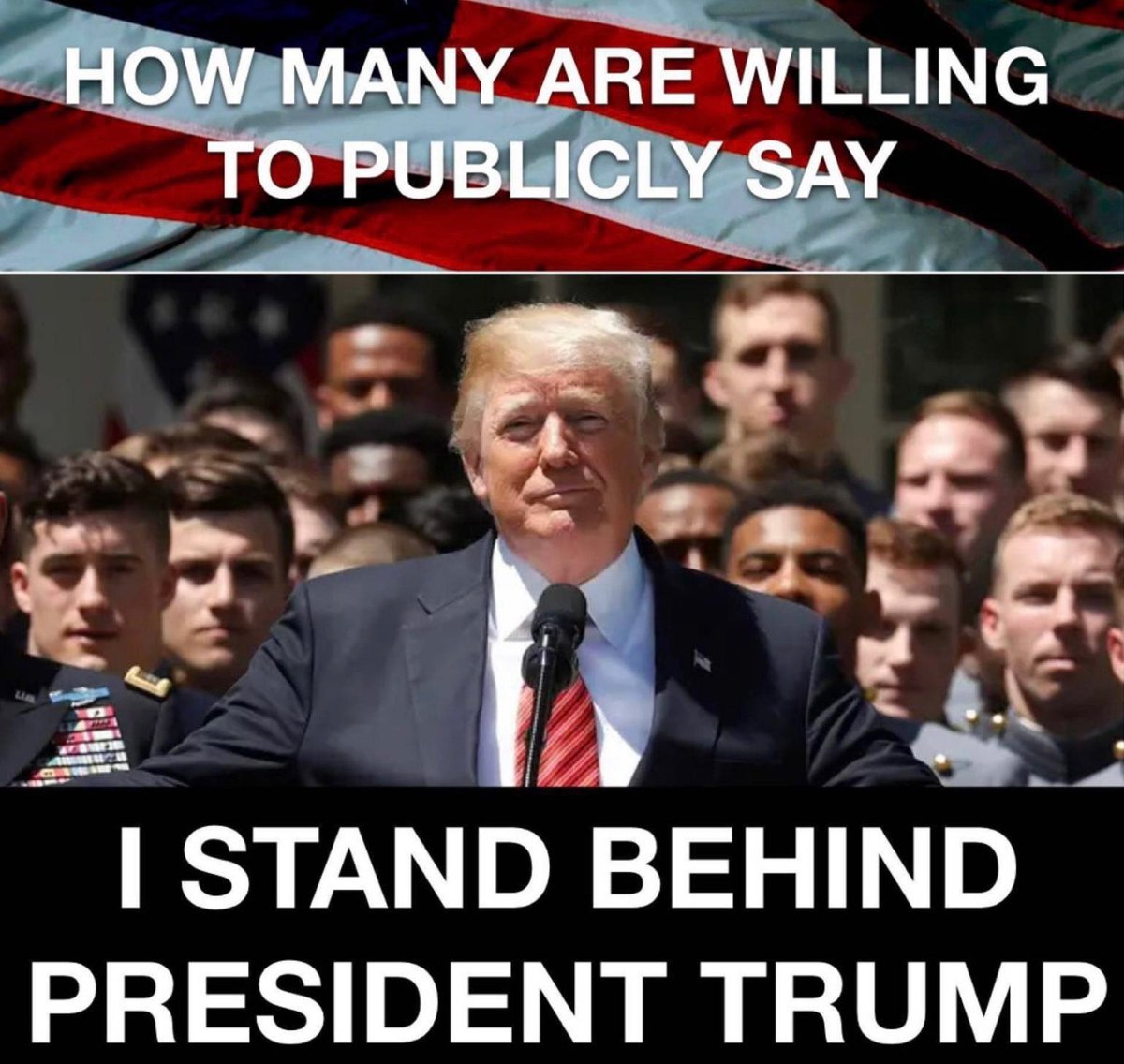 The_Trump_Train's tweet photo. We the people proudly stand behind President Trump as he fights the Democrats for justice and the rule of law! https://t.co/BLL1gjRmxf