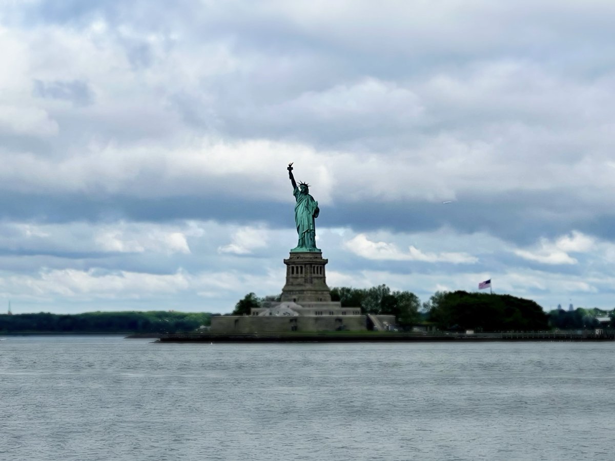 I was in NYC for business today and this was my view from the ferry as Trump’s verdict came in. Very surreal. “lib·er·ty: the state of being free from oppressive restrictions imposed by authority on one's way of life, behavior, or political views.”