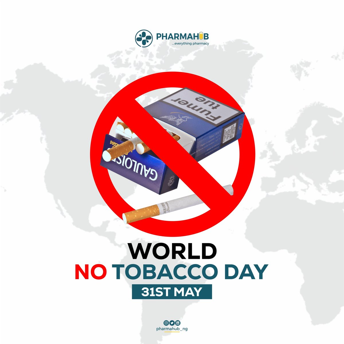 pharmahub_NG's tweet photo. ▪︎World No Tobacco Day is observed on May 31st every year. It is an annual event organized by the World Health Organization (WHO) to raise awareness about the harmful effects of tobacco and to encourage people to quit tobacco use.

Here are some key facts and themes related to https://t.co/r0tAmYh7Ao