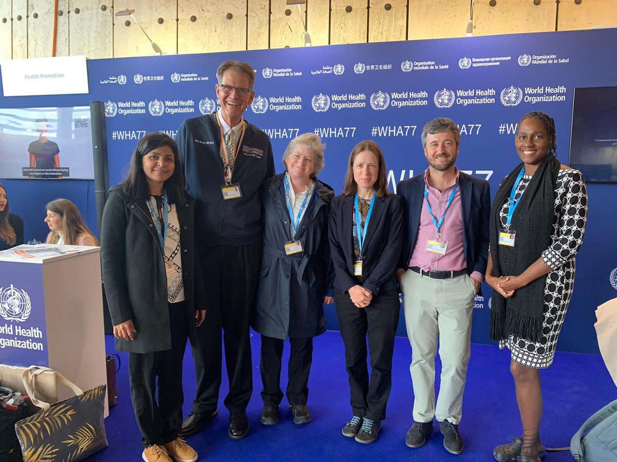 Stellar @IAHPC delegation to #WHA77 @sherinph @Nvrflycoach @CawleyRegina @MeganDohertyCT @GarraldaE @NatalieGreaves Read the statements on #palliativecare in emergencies #MaternalHealth inequitable #morphine availability here hospicecare.com/what-we-do/pro…