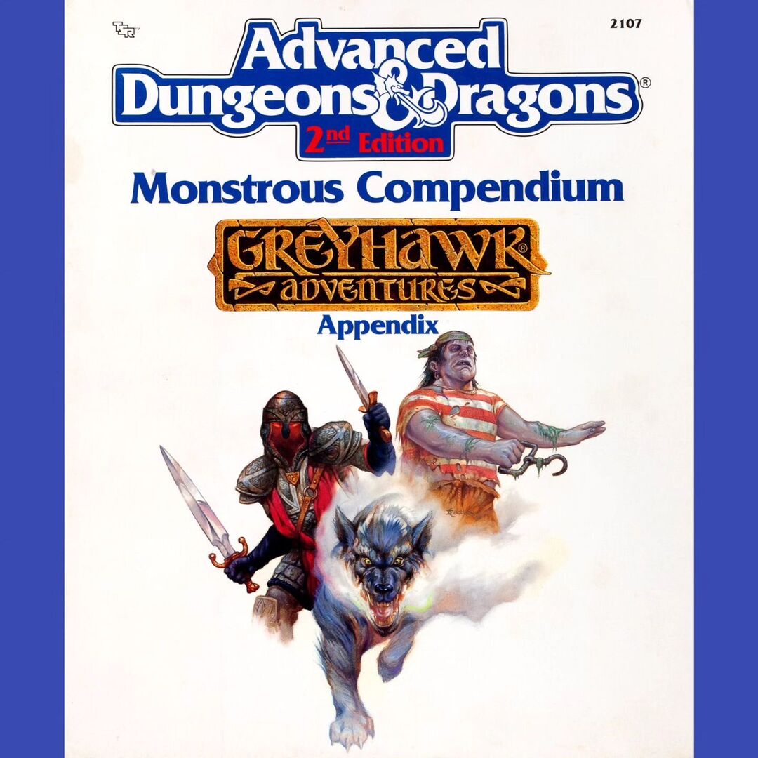This is the Greyhawk Adventures Appendix for the Monstrous Compendium (1990). Another solid Easley cover, depicting a sword wraith, a sea zombie and a…mist wolf? Sure, I’ll take it. Interiors are by the tag team of Tom Baxa and Mark Nelson again. I thin… instagr.am/p/C7nLV45MLsW/