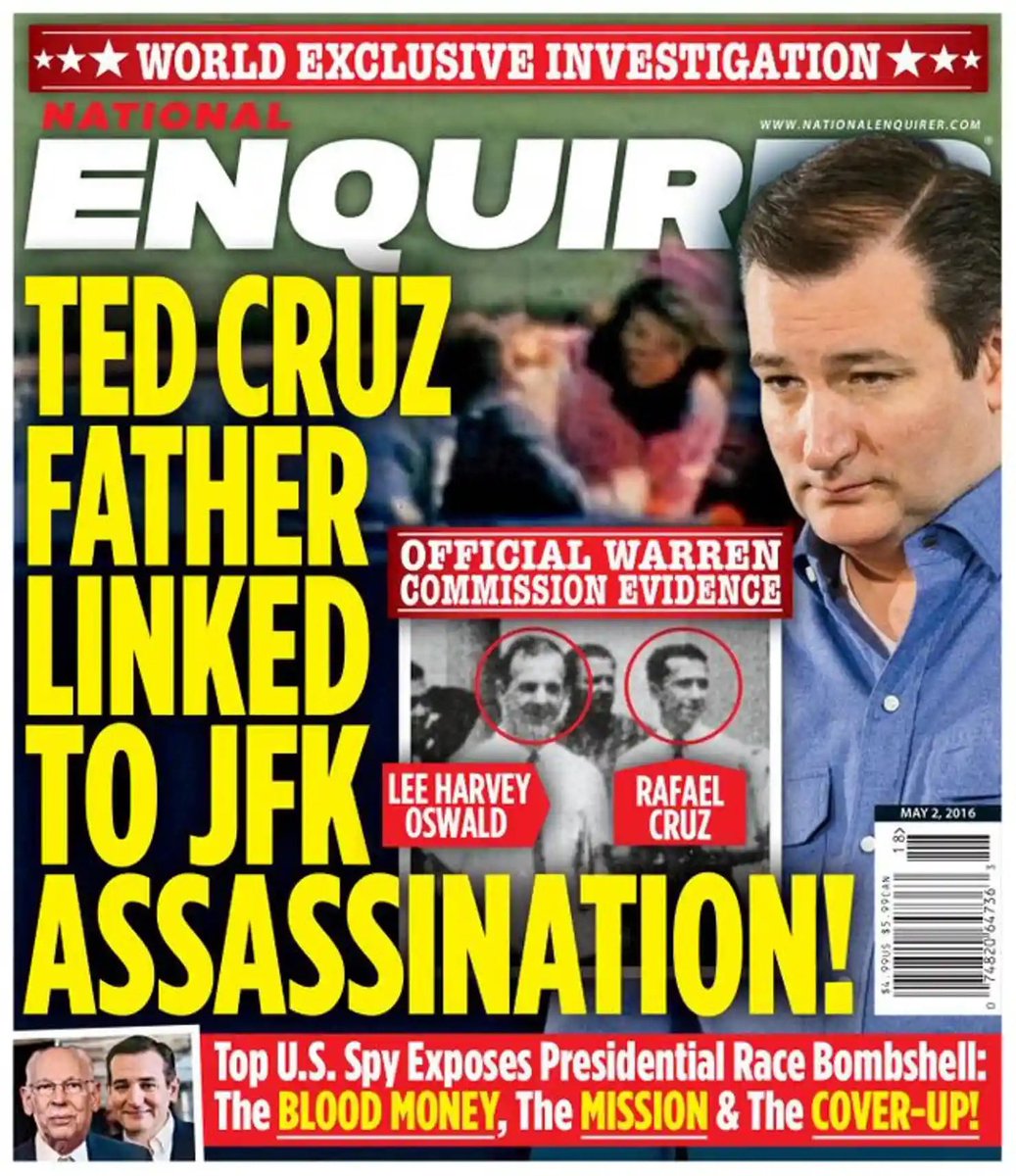 @SenTedCruz Your dad was NATIONALLY ridiculed with the SAME David Pecker election scheme. Your dad must be so proud of you, Ted.