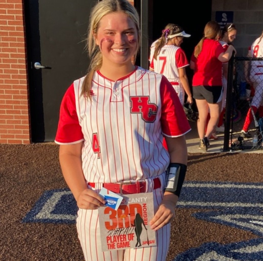 102.7 The Game ESPN Owensboro (@1027thegame) on Twitter photo Hancock punches ticket to <a href="/OwensboroHealth/">Owensboro Health</a> Orthopedic &Sports Medicine 3rd Region Softball Championship game presented by <a href="/RhoadsandRhoads/">Rhoads & Rhoads</a> with 7-1 victory over Ohio. Our Ken-Tron Manufacturing Player of the Game is Lily Roberts who gives up 1 run n strikes out 15 Hancock punches ticket to <a href="/OwensboroHealth/">Owensboro Health</a> Orthopedic &Sports Medicine 3rd Region Softball Championship game presented by <a href="/RhoadsandRhoads/">Rhoads & Rhoads</a> with 7-1 victory over Ohio. Our Ken-Tron Manufacturing Player of the Game is Lily Roberts who gives up 1 run n strikes out 15